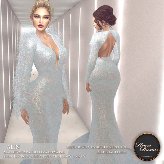 .:FlowerDreams:.Alin gown - sky blue