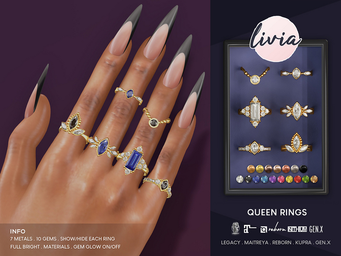 LIVIA Queen Rings