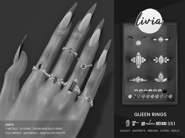 LIVIA Queen Rings DEMO