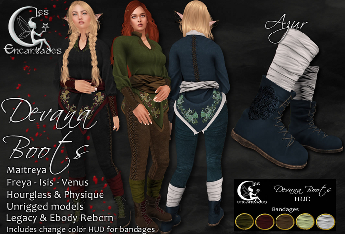 *LE* Devana Boots Azur