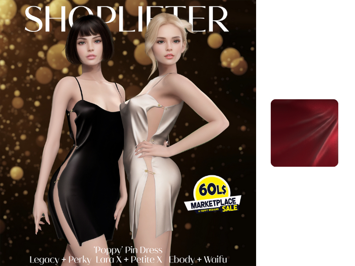 [SHOPLIFTER] - 'Poppy' Pin Dress / RED