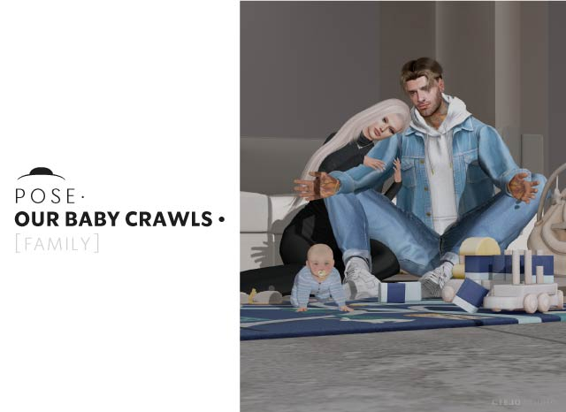 Pose OUR BABY CRAWLS (Lullabeebs)