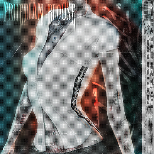 .:INHUMATION:. Fruedian Blouse White