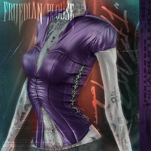 .:INHUMATION:. Fruedian Blouse Purple