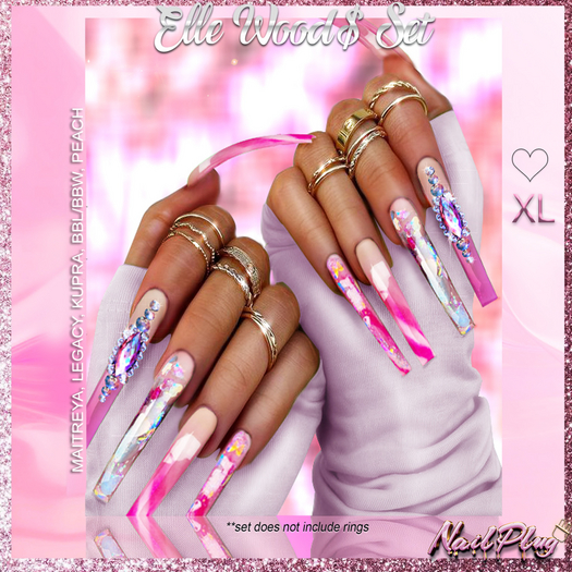NAILPLUG:: Elle Wood$ Set XL (Updated)