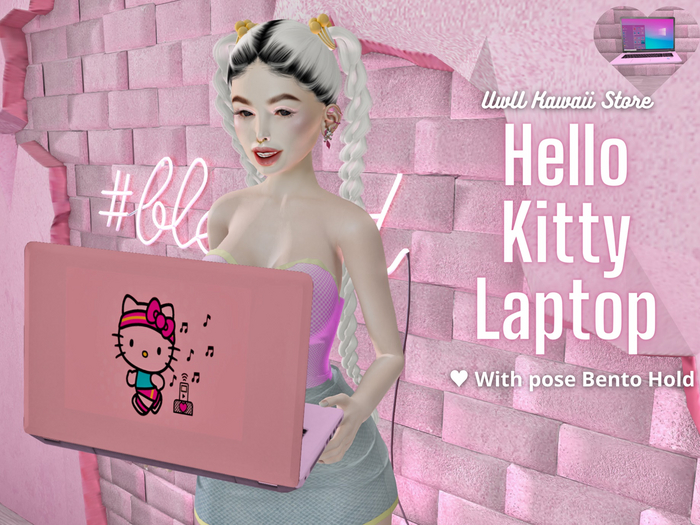 Hello Kitty  Laptop- UwU Kawaii Store DEMO