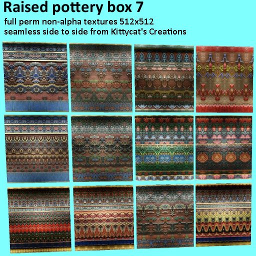 Raised pottery 7 box