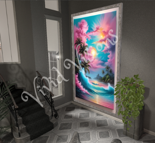 Cotton Candy Beach Picture Frame