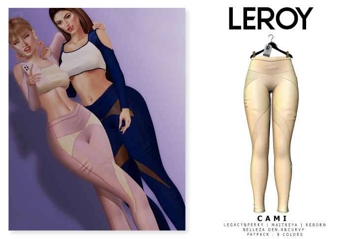 LEROY - Cami Legging - Tan