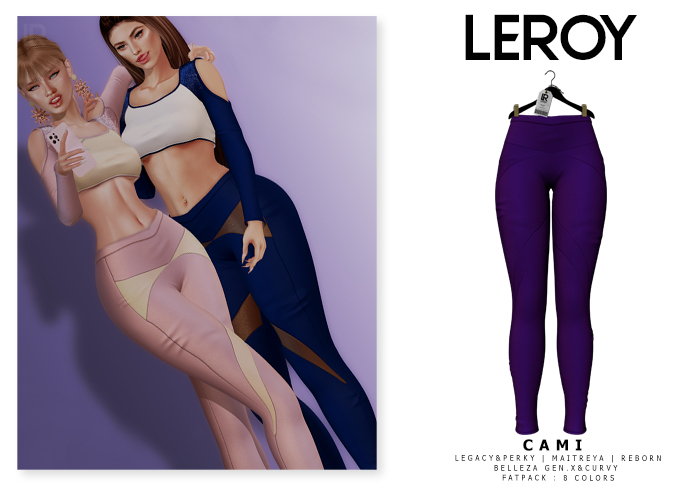 LEROY - Cami Legging - Purple