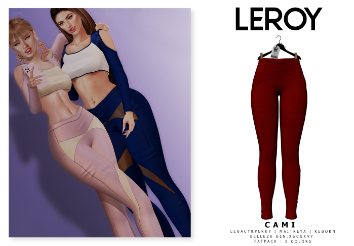 LEROY - Cami Legging - Red