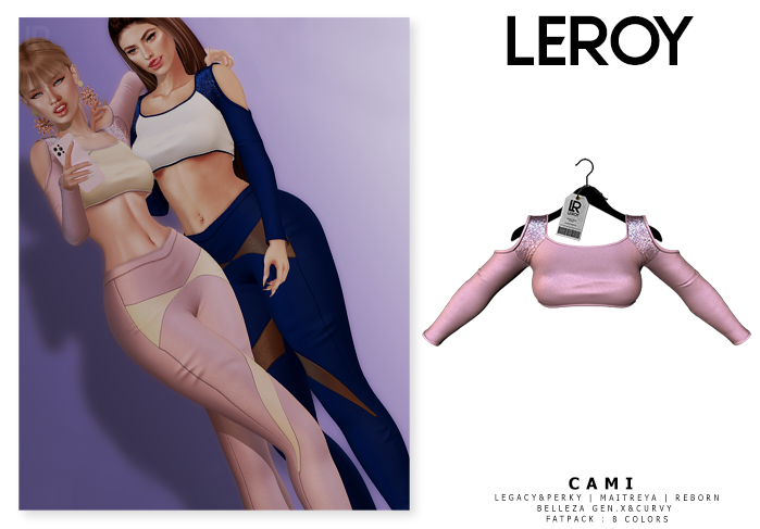 LEROY - Cami Cropped - Rose