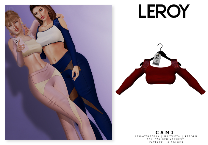 LEROY - Cami Cropped - Red