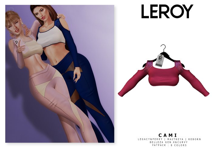 LEROY - Cami Cropped - Cherry