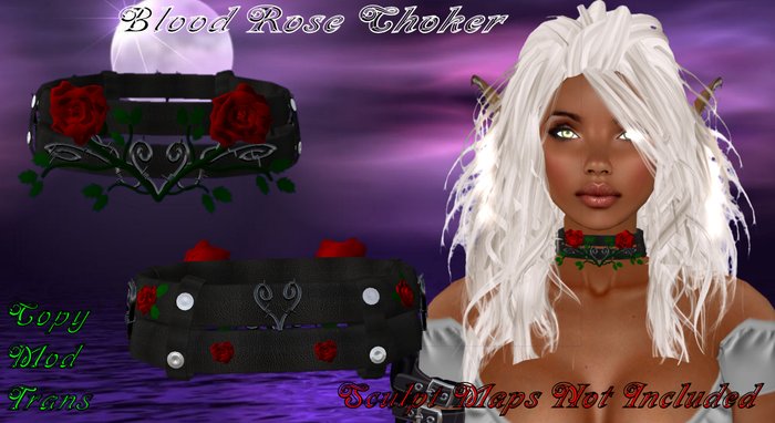 Blood Rose Choker