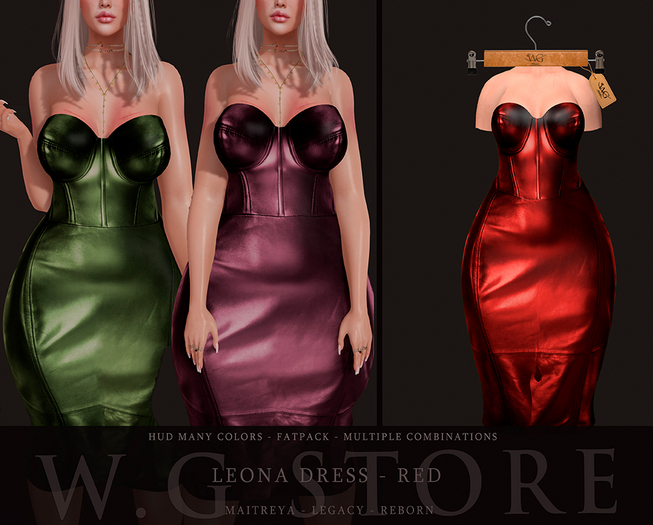 ::W.G STORE:: LEONA DRESS RED PACK