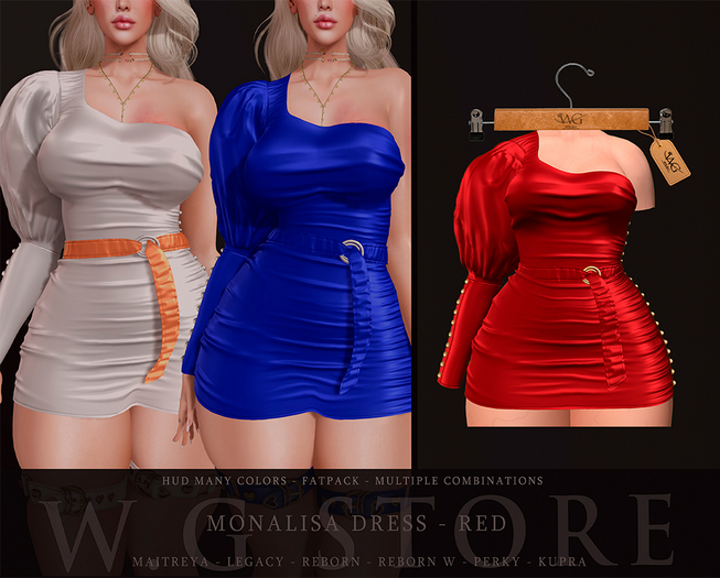 ::W.G STORE:: MONALISA DRESS RED PACK