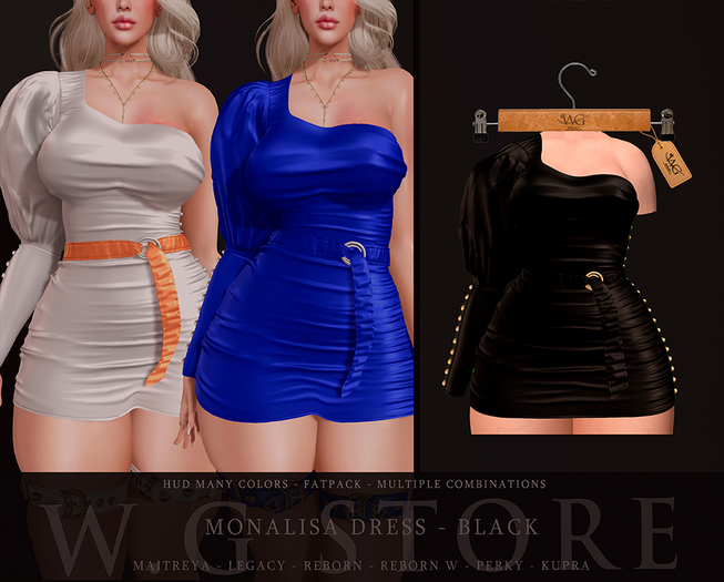 ::W.G STORE:: MONALISA DRESS BLACK PACK
