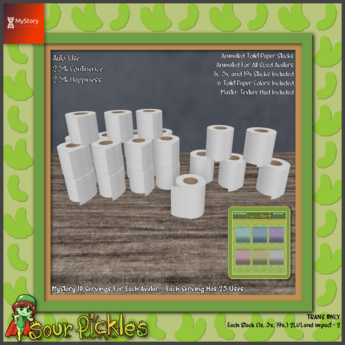 Second Life Marketplace - [SP] MyStory Toilet Paper Stack - MASTER