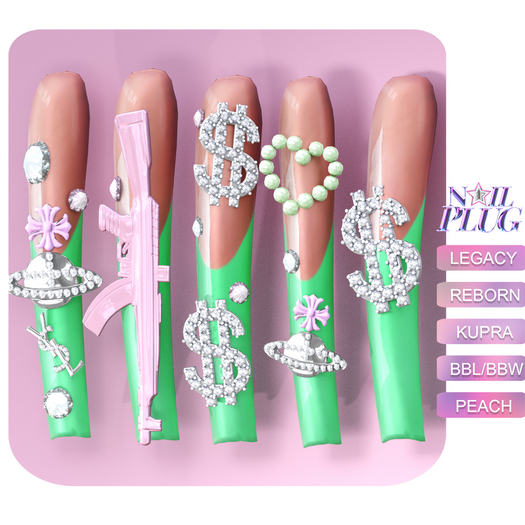 NAILPLUG - We$twood Nails Set GREEN