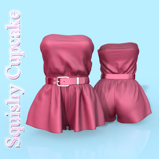 Pink Belt Romper
