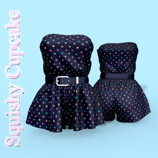 Stars Belt Romper