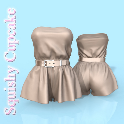 Tan Belt Romper