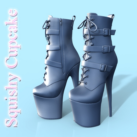 Blue Buckle Boots