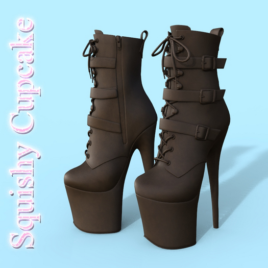 Brown Buckle Boots