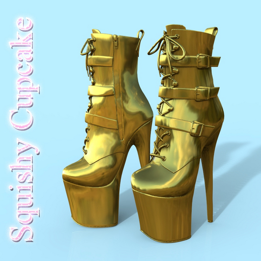 Gold Buckle Boots