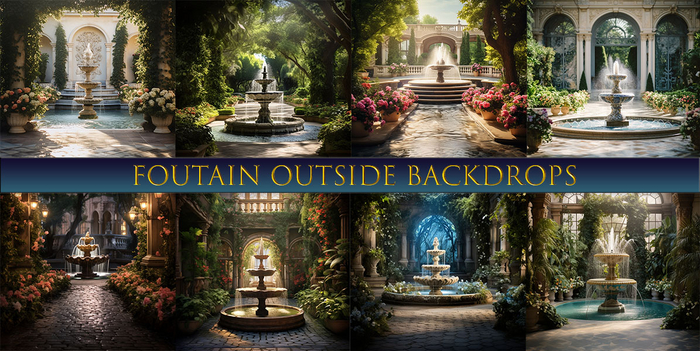 SATO - Fountain Outside Blogger backdrop Textures