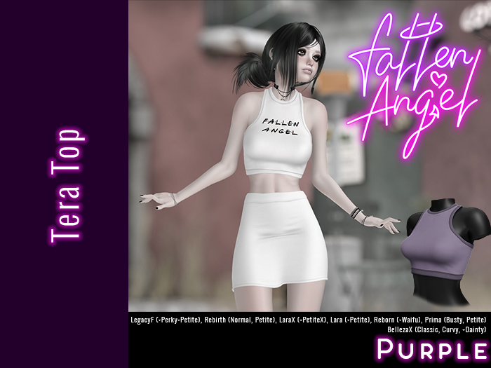 Fallen Angel - Tera Top - PURPLE