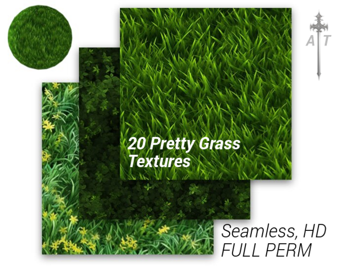 [AT] 20 Seamless Pretty Grass Textures (FULL PERM)
