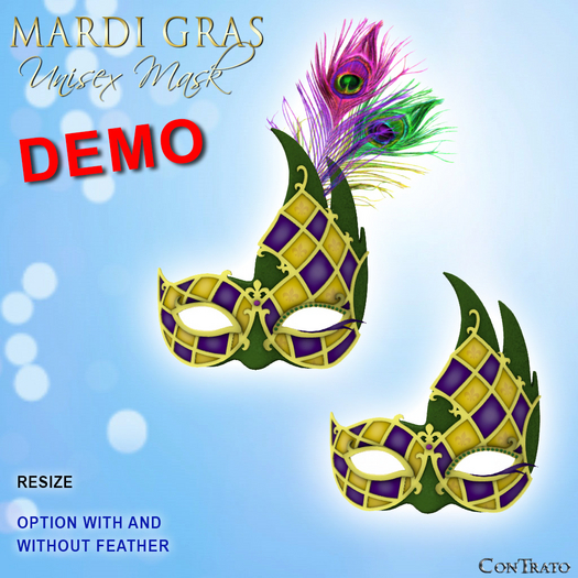 [ConTrato] Mardi Gras Unisex Mask DEMO