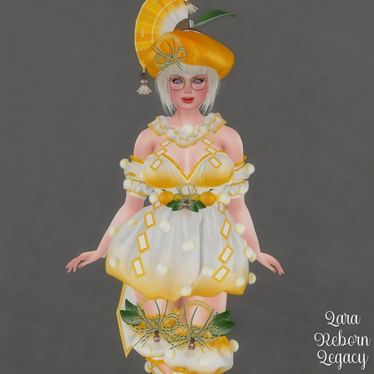 * Mochi Lady * Orange Outfit *