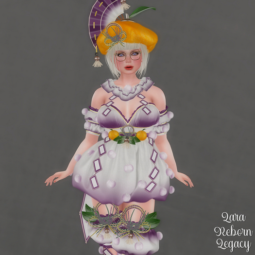 * Mochi Lady * Purple Outfit *