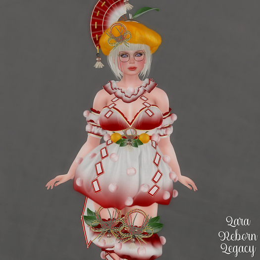 * Mochi Lady * Red Outfit *