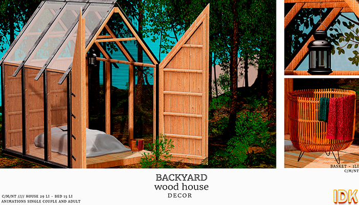 .::IDK::. Backyard Wood House - Unpack