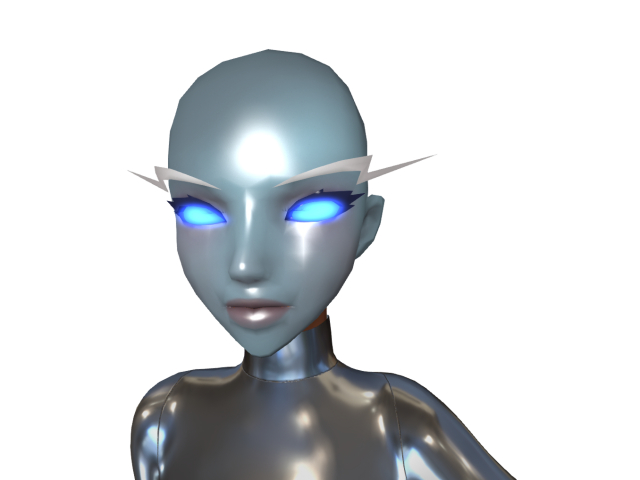 Ice android head