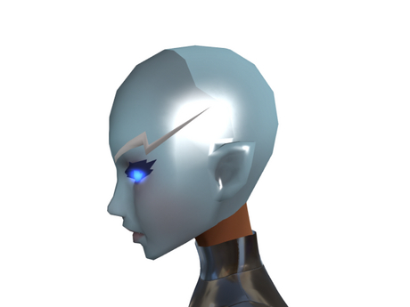 Second Life Marketplace Ice Android Head