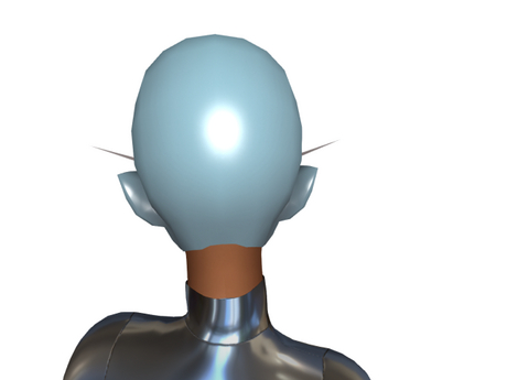 Second Life Marketplace Ice Android Head