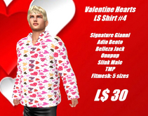 Valentine Hearts-#4-LS Shirt