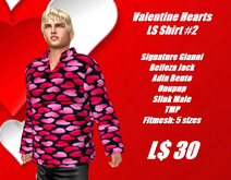 Valentine Hearts-#2-LS Shirt