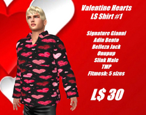Valentine Hearts-#1-LS Shirt