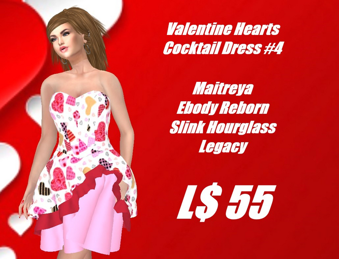 Valentine Hearts #4-Cocktail Dress