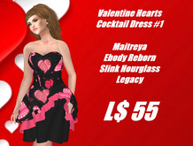 Valentine Hearts #1-Cocktail Dress