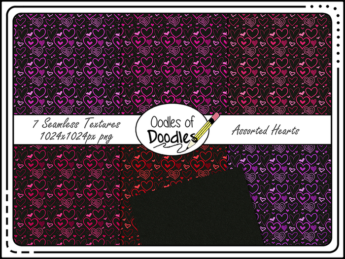 Oodles of Doodles - Assorted Hearts