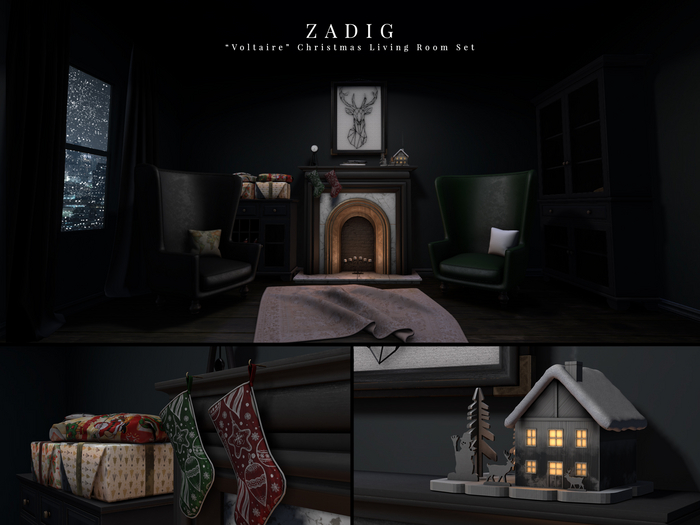 ZADIG. "Voltaire" Christmas Living Room Set (add me)