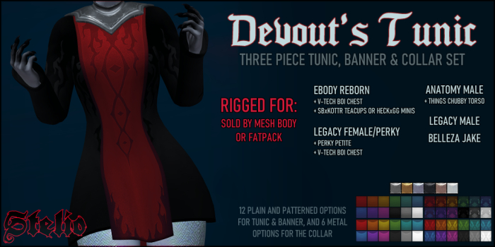 [Stelio] Devout's Tunic - Anatomy Male