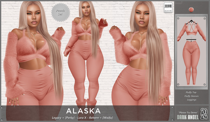 Dark Angel : Alaska Set - Peach [Legacy + Perky - Lara X - Reborn + Waifu]